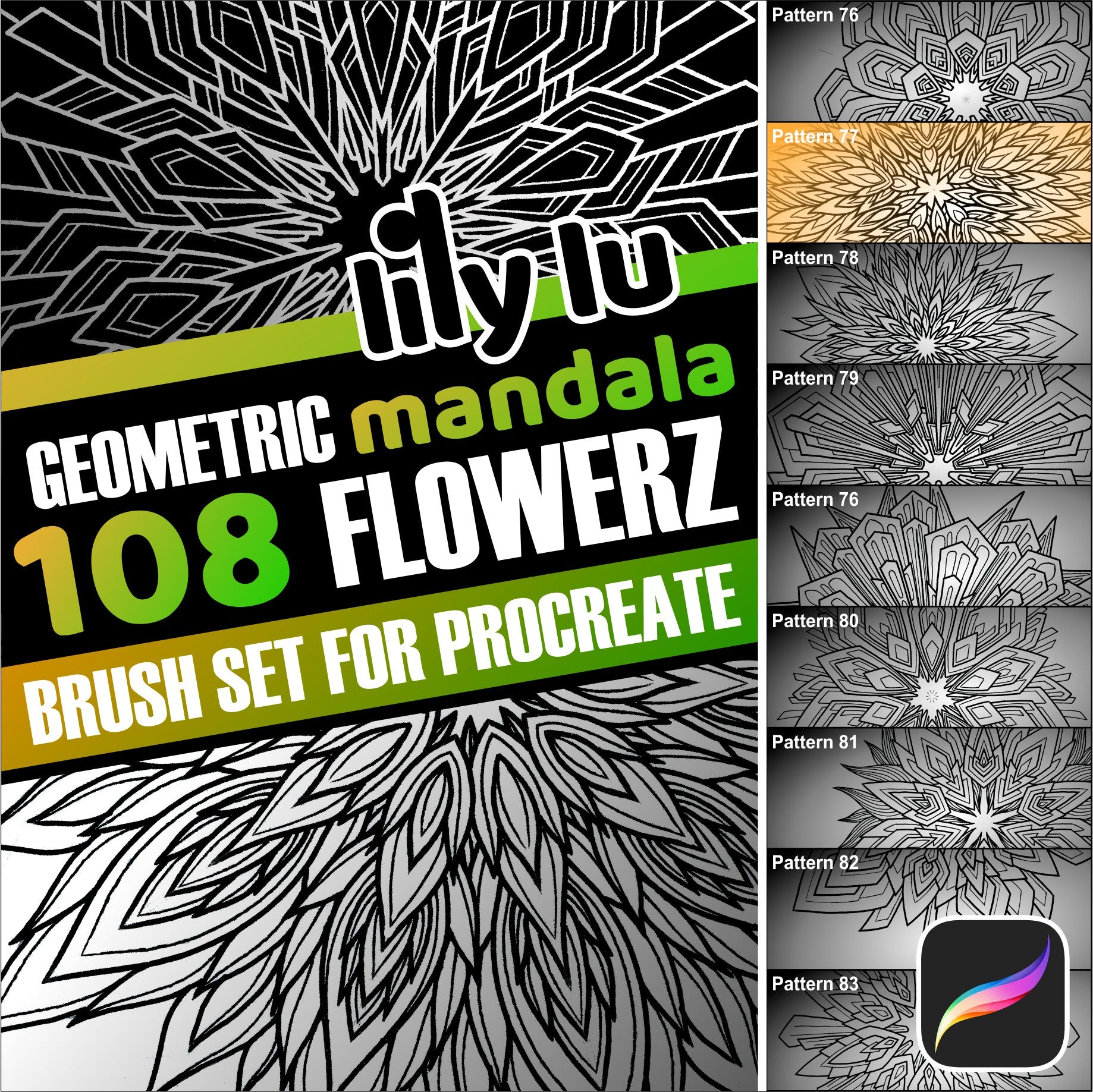 Mandala Flowers for Procreate