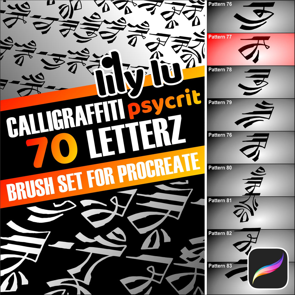 Psycrit Calligraffiti Lettering for Procreate
