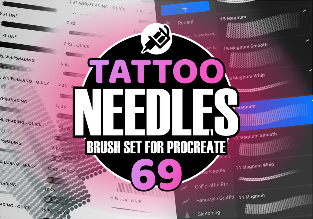 Tattoo Needles for Procreate