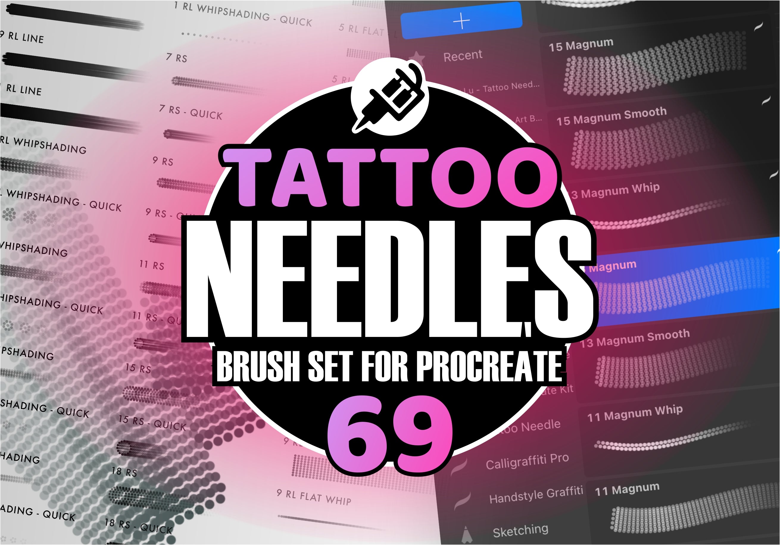 Tattoo Needles for Procreate