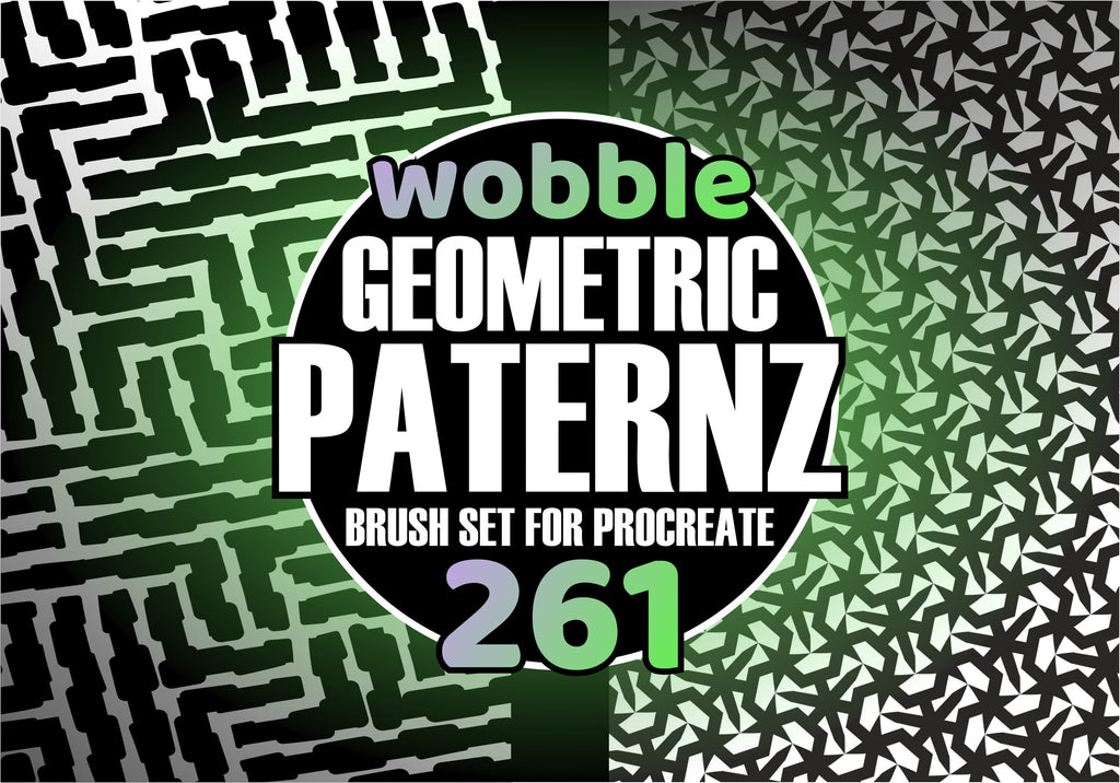 Wobble Geometric Patterns for Procreate